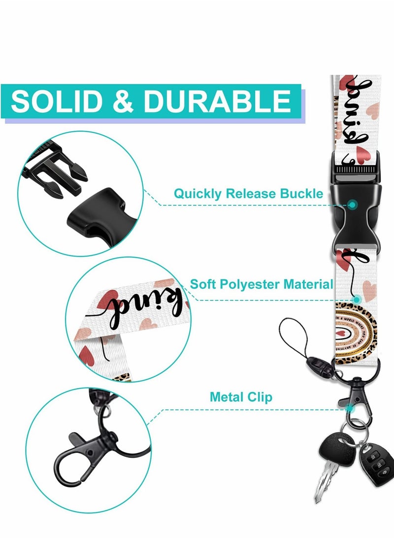 XiuWoo - ID Badge Holder with Lanyard Fashionable Card Holders Retractable Lanyards Leopard Name Tag Vertical Protector Bage Clips for Nurse Nursing Doctor Medical Student - Image 1