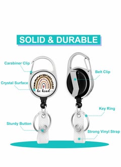 XiuWoo ID Badge Holder with Lanyard Fashionable Card Holders Retractable Lanyards Leopard Name Tag Vertical Protector Bage Clips for Nurse Nursing Doctor Medical Student  - Image 4