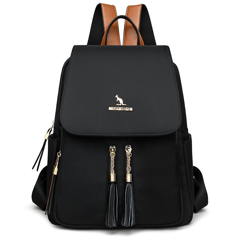Arrival Korean Style All-Match Fashionable Trendy Atmospheric Backpack Women'S Large Capacity Silk Cloth Women'S Travel Backpack - Image 1