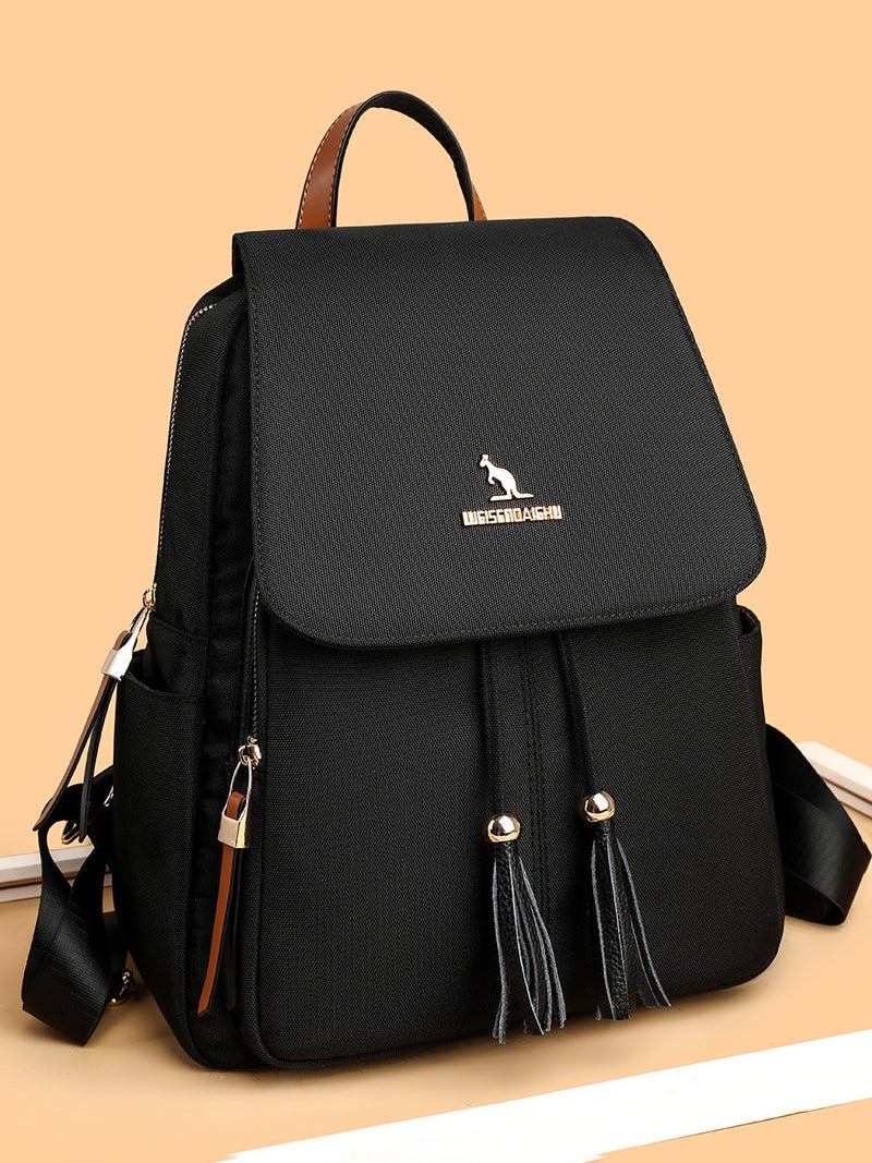 Arrival Korean Style All-Match Fashionable Trendy Atmospheric Backpack Women'S Large Capacity Silk Cloth Women'S Travel Backpack - Image 3