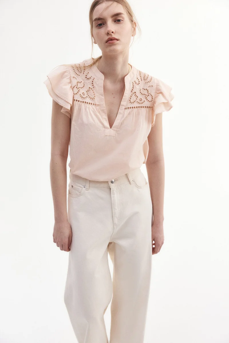 H&M Broderie anglaise blouse