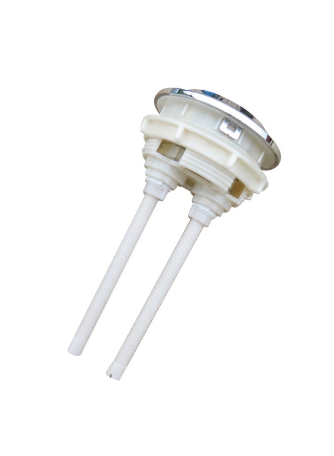 درافل زر مرحاض مزدوج التدفق من دورافيل، مطلي بالكروم، تصميم زر ضغط دائري، سهل التركيب، لتركيبات الحمام، 48 مم - Image 3