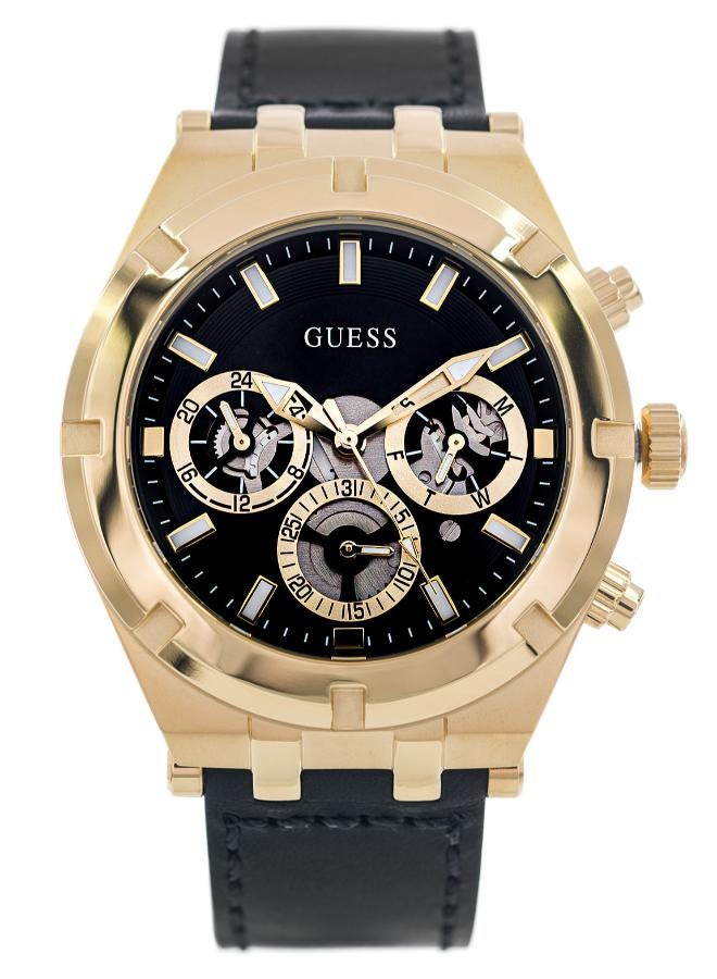 GUESS men’s analog leather watch gw0262g2 - Image 2