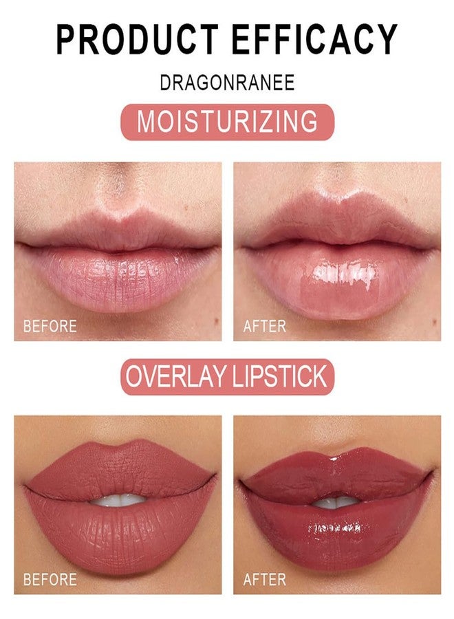 FYEBOO 6 Pcs Fruit Roll-on Lip Gloss Set, Clear Lip Gloss Crystal Jelly Liquid Lipstick, Plumping Lip Oil Moisturizing Hydrating Non-Sticky, Nice Gift for Women Girl - Image 2