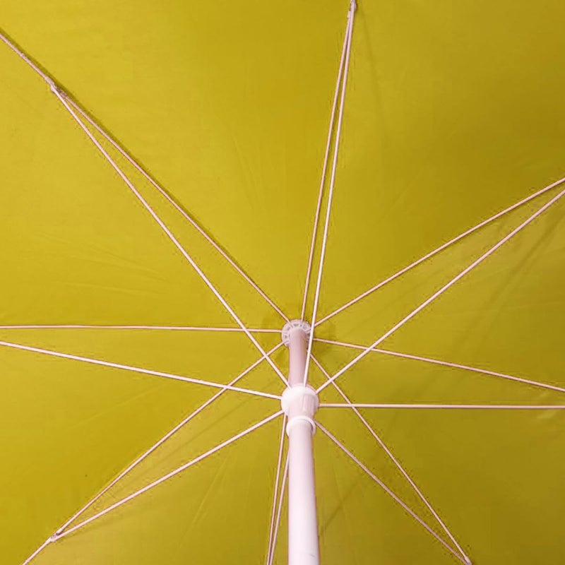RAINPOPSON RAINPOPSON Outdoor Garden Umbrella With Stand Big Size Patio Garden Umbrella Yellow 8Ft  - Image 5