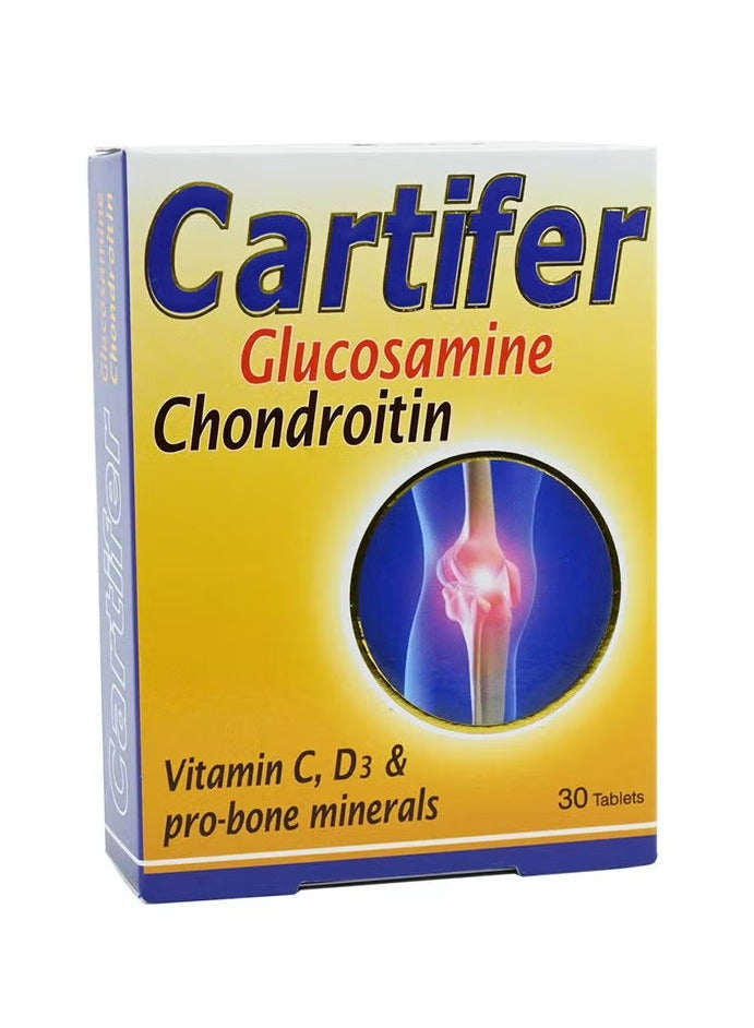 CARTIFIER أقراص كارتيفر جلوكوزامين كوندرويتين 30 حبة - Image 1