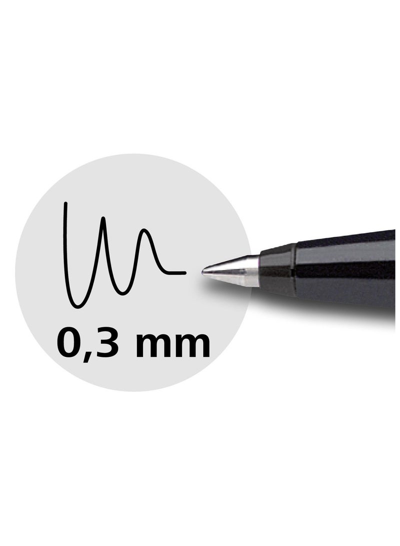 Schneider قلم حبر جاف رولر بال 845 بقطر 0.3 مم - 10 قطع - حبر أسود - Image 5