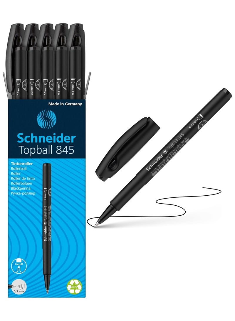 Schneider قلم حبر جاف رولر بال 845 بقطر 0.3 مم - 10 قطع - حبر أسود - Image 1