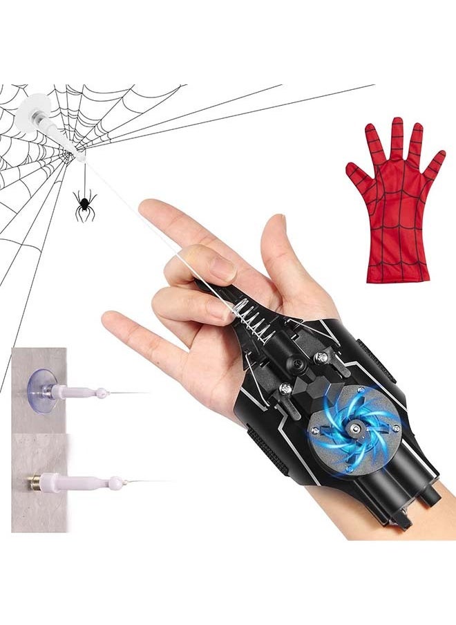L&E - 3Clock Upgraded Spider Web Shooters for Kids, Web Launcher String Shooters Toy Real Spider Silk [9.5ft Range], Cool Gadgets for Halloween Kids Superhero Role-Playing - Image 1