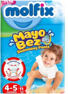 Molfix Swimming Diaper Pants Size 4-5 11pcs 