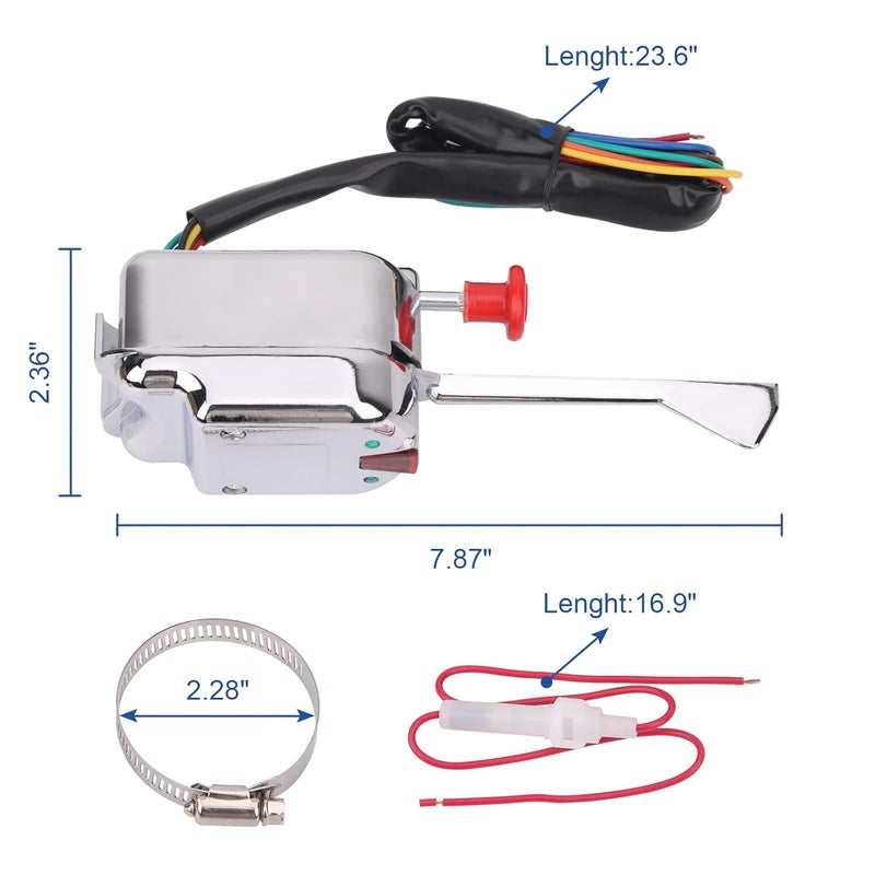 Obaee 12V Universal Turn Signal Switch for Vintage Cars - Image 3