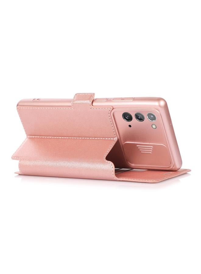 اس-توب جراب لهاتف Samsung Galaxy Note20 مع نافذة دفع مزدوجة من البولي يوريثان + جراب جلدي قلاب أفقي من السيليكون مع حامل وفتحة بطاقة - Image 5