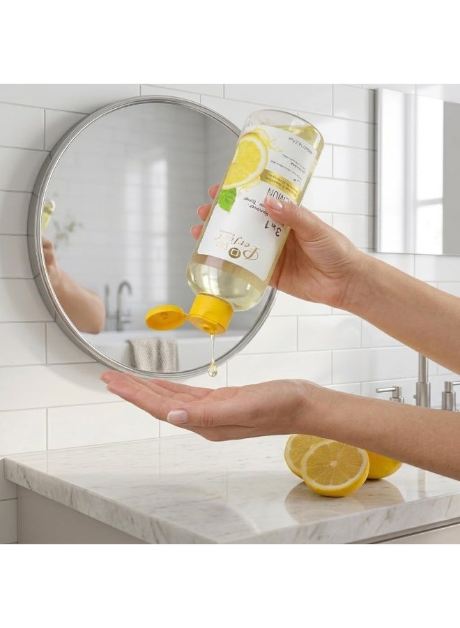 بيرفيكت كوزميتيكس مزيل مكياج مثالي 3 في 1، غسول ومنظف للوجه بخلاصة الليمون 480 مل | غسول وجه مفتح بفيتامين سي | تنظيف عميق وتحكم في الزيوت لجميع أنواع البشرة - Image 4