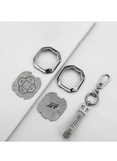 Generic Jetour Traveler T2 Metal Key Cover Full Protection Stylish Key Ring Perfect for Car Keys Durable & Elegant Design  - Image 2
