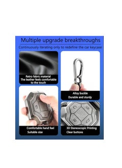 Generic Jetour Traveler T2 Metal Key Cover Full Protection Stylish Key Ring Perfect for Car Keys Durable & Elegant Design  - Image 4
