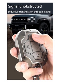 Generic Jetour Traveler T2 Metal Key Cover Full Protection Stylish Key Ring Perfect for Car Keys Durable & Elegant Design  - Image 5