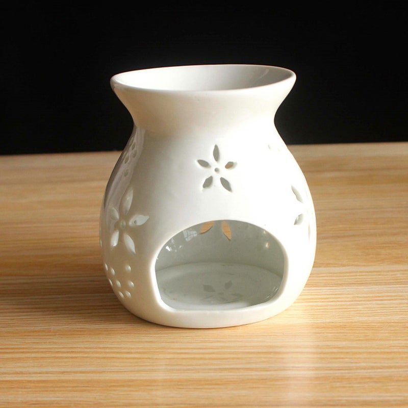 Hollow Flower Stove Household Censer Ceramic Incense Burner Adorn - Image 4