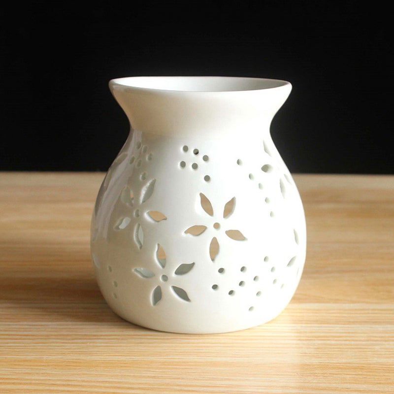 Hollow Flower Stove Household Censer Ceramic Incense Burner Adorn - Image 1
