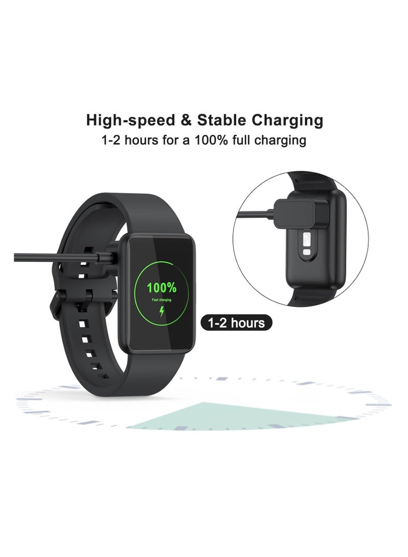 2 Pack USB-A + USB-C Cable for Samsung Galaxy Fit 3 Charger, 3.3ft Magnetic Charging Cable Dock Stand for Galaxy Watch Fit 3 SM-R390 Smartwatch 1M - Image 3