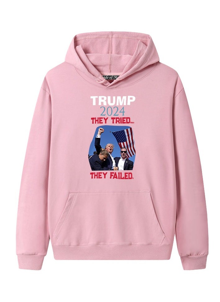 KUYING - New Trump Print Hoodie - Image 1