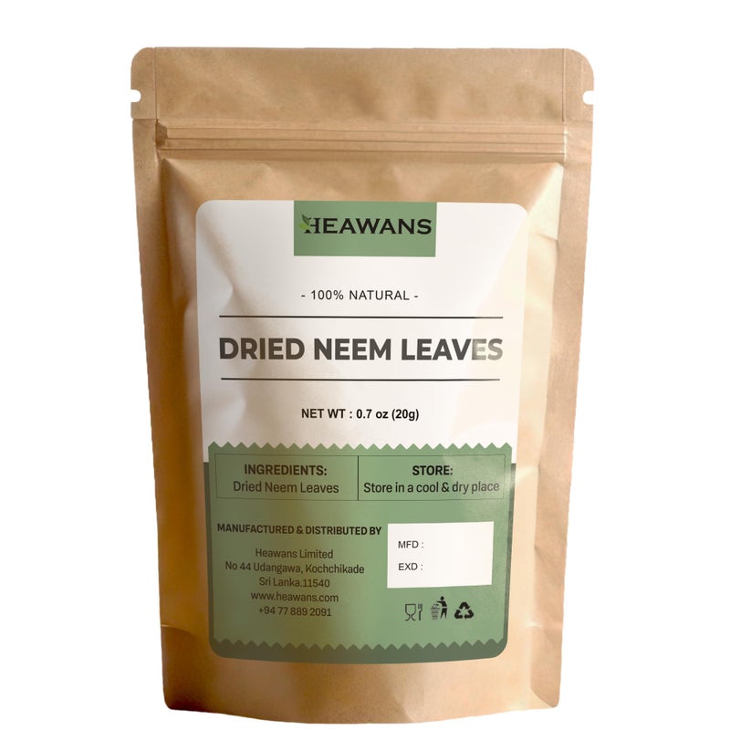 Heawans أوراق النيم المجففة الطبيعية الكاملة (0.7 أونصة) - Image 1