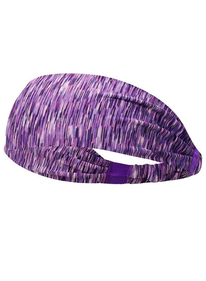 إسكدنيا رياضة اختبار اللياقة البدنية العرق ربطة الرأس الضوء الأرجواني 24×8 سم - Image 1