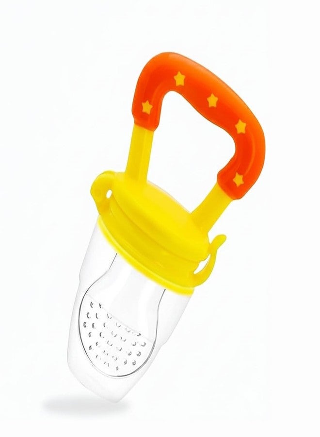 Krido Baby Feeding Bottle with Fruit Nibbler Set, Green, BPA Free, 6+ Months, 2 in 1 Feeder with Spoon (Yellow) - Image 5