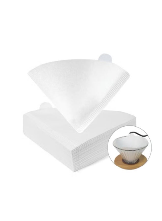 100 Piece Coffee Paper Filter V60 Size 01 White  - Image 1