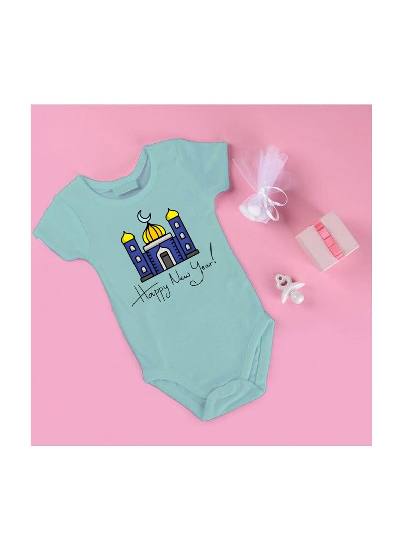 PRINTSHOP4ME Abu Dhabi New Year's Soft Cotton Baby Onesie Bodysuit Short Sleeve-Perfect Outfit Celebration For New Year-Gift For Baby Shower - Image 2