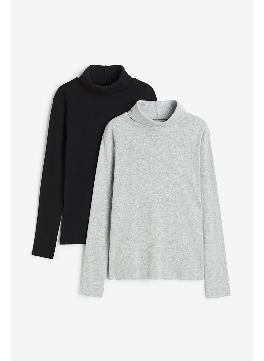 اتش اند ام 2-Pack Cotton Polo-Neck Tops