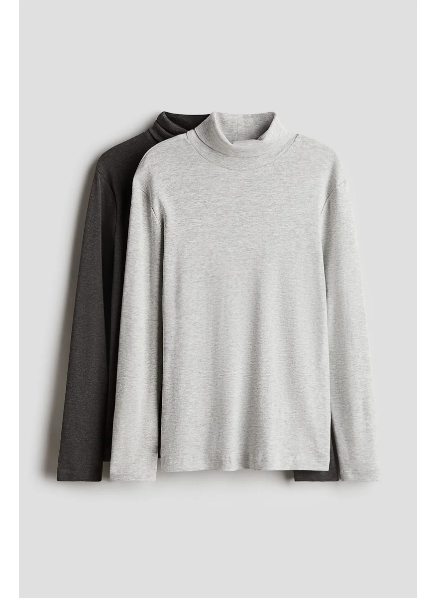 اتش اند ام 2-Pack Cotton Polo-Neck Tops
