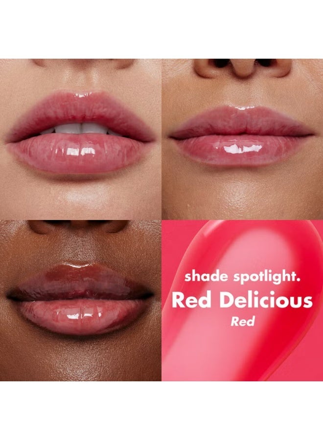 إلف زيت شفاه مغذي بلمعة عالية وترطيب عميق – غير لزج – درجة جام سيشن –  أحمر ديليشوس (Red Delicious - Red) - Image 2