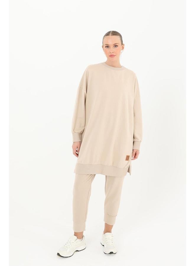 Soul Women's Basic Tunic - 30644TUN - DARK BEIGE - Image 2