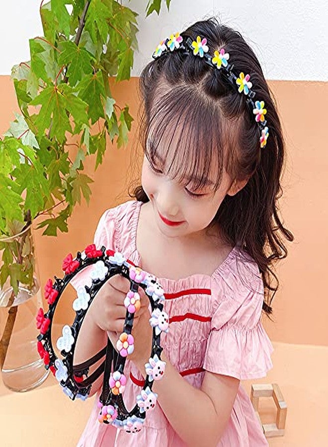 SIMAR ART 3 pcs Cute Flower Headbands for Girls - Colorful Daisy Hairbands for Toddlers & Kids - Soft & Stretchable Hair Accessories, Parties & Gifting (random) - Image 1
