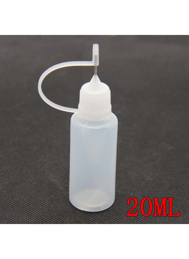 Make-up Water Is Bottled 5ml 10ML 20ml 50ml Syringe Bottle Pointed Mouth Empty Bottle PET Bottle Dispensing Bottle-Color:30ml Needle Tube Long Bottle Blue