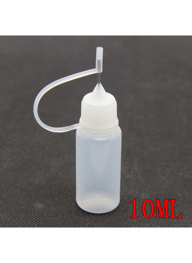 Make-up Water Is Bottled 5ml 10ML 20ml 50ml Syringe Bottle Pointed Mouth Empty Bottle PET Bottle Dispensing Bottle-Color:30ml Needle Tube Long Bottle Blue