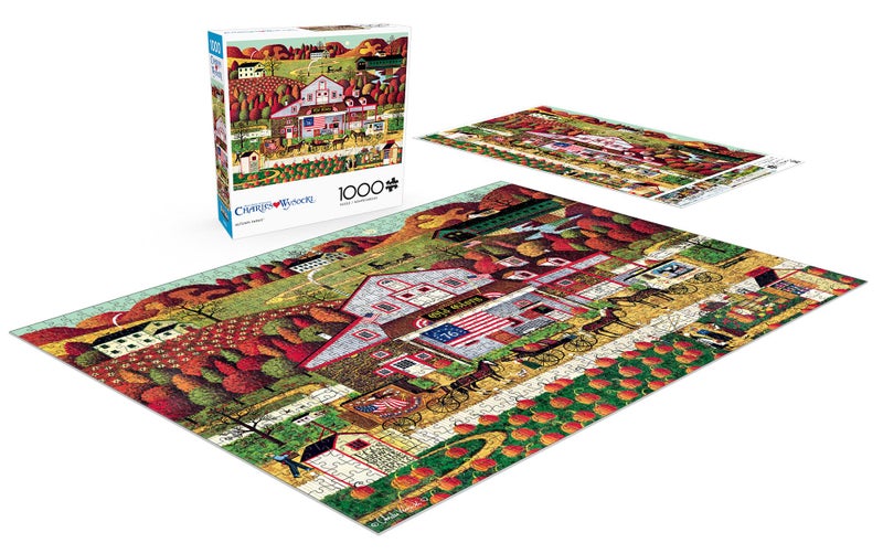 Buffalo Games - Charles Wysocki - Autumn Farms - 1000 Piece Jigsaw Puzzle for Adults -Challenging Puzzle Perfect for Game Nights - Finished Size is 26.75 x 19.75 - Image 4
