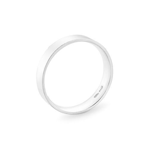 Miabella 925 Sterling Silver Flat Comfort Fit Band Ring for Women and Men 2mm, 4mm, 6mm Made in Italy (4mm, 7) - Image 2