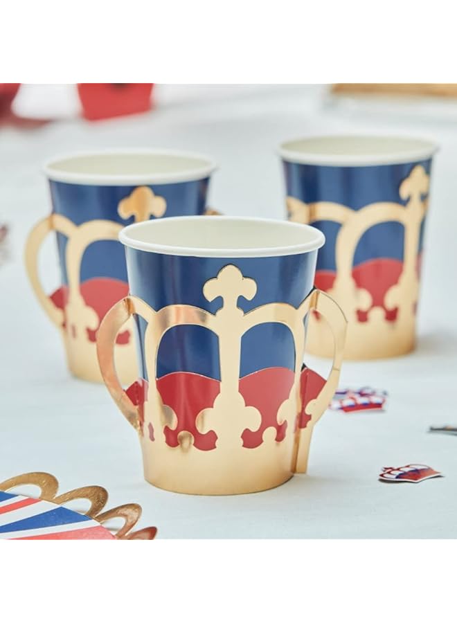 Ginger Ray Union Jack Party Paper Cups - Image 2