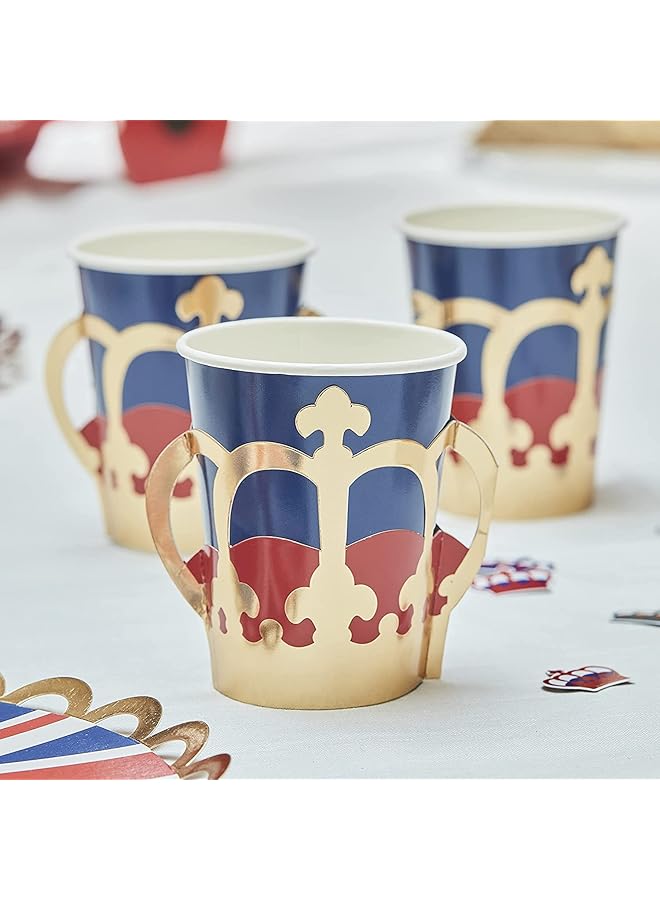 Ginger Ray Union Jack Party Paper Cups - Image 1