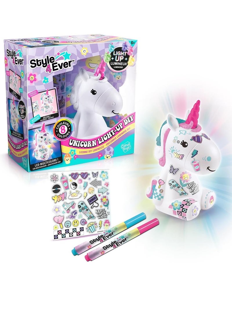Style 4 Ever Unicorn Light Up - OFG293 - Image 1