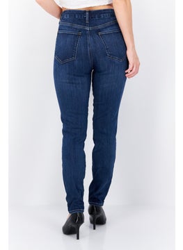 7 FOR ALL MANKIND Women Skinny Fit High Rise Plain Jeans, Mid Wash  - Image 4