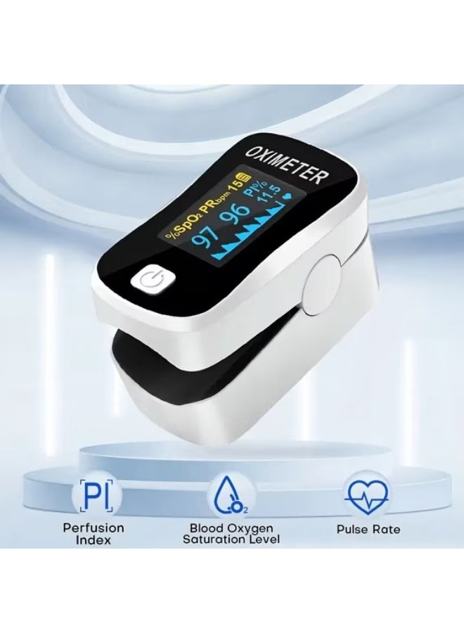 iCare Fingertip Pulse Oximeter Blood Oxygen Saturation Monito Portable Oxygen Monitor with OLED Screen - Image 3