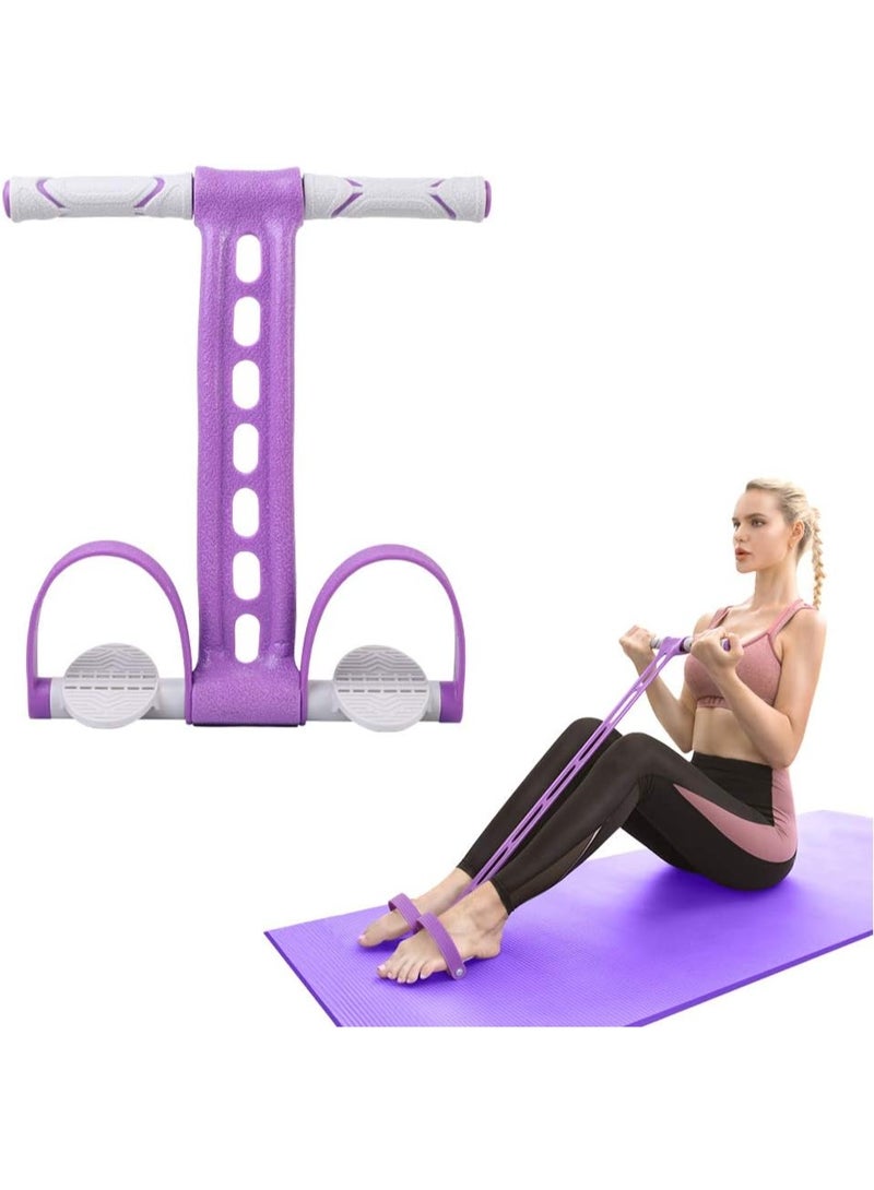 AIKOTOO Pedal Resistance Bands with Handles Exercise Bands Multifunction Tension Rope Fitness for Working Out Arm Abs Legs Stretch Bands - Image 1