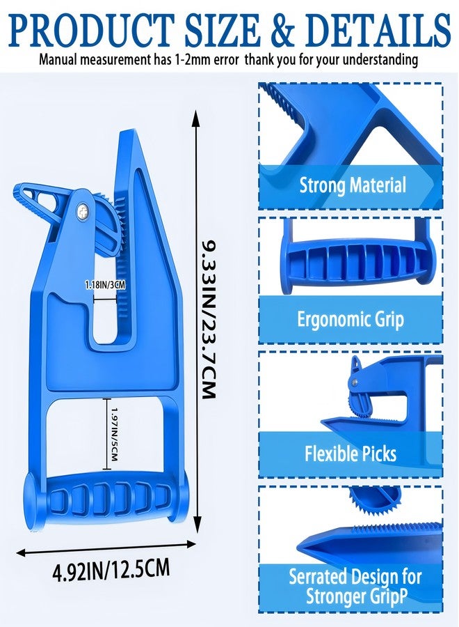 BADAO Stall Mat Gripper,2 PCS Heavy Duty Stall Mat Grippers,Mats Movers Tool,Stall Mats Handlers,Ergonomic Effortless Mat Puller for Horse Stalls,Gym,Barn,Home,Trailer Rubber Mats,Saves Your Back and Hands - Image 2