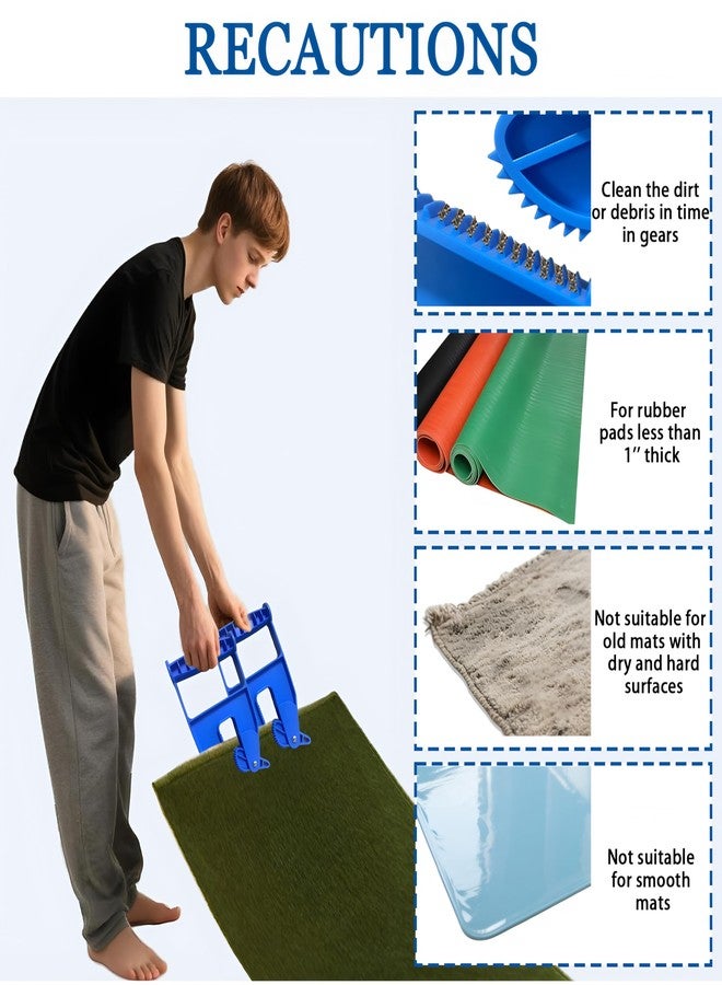 BADAO Stall Mat Gripper,2 PCS Heavy Duty Stall Mat Grippers,Mats Movers Tool,Stall Mats Handlers,Ergonomic Effortless Mat Puller for Horse Stalls,Gym,Barn,Home,Trailer Rubber Mats,Saves Your Back and Hands - Image 3