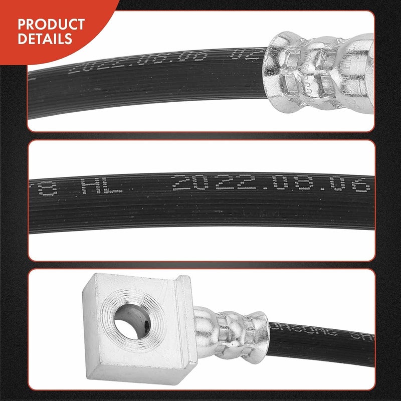 A-Premium Rear Driver and Passenger Outer Brake Hydraulic Hose for Ford F-250 and F-350 Super Duty (Pack of 2) - Image 5