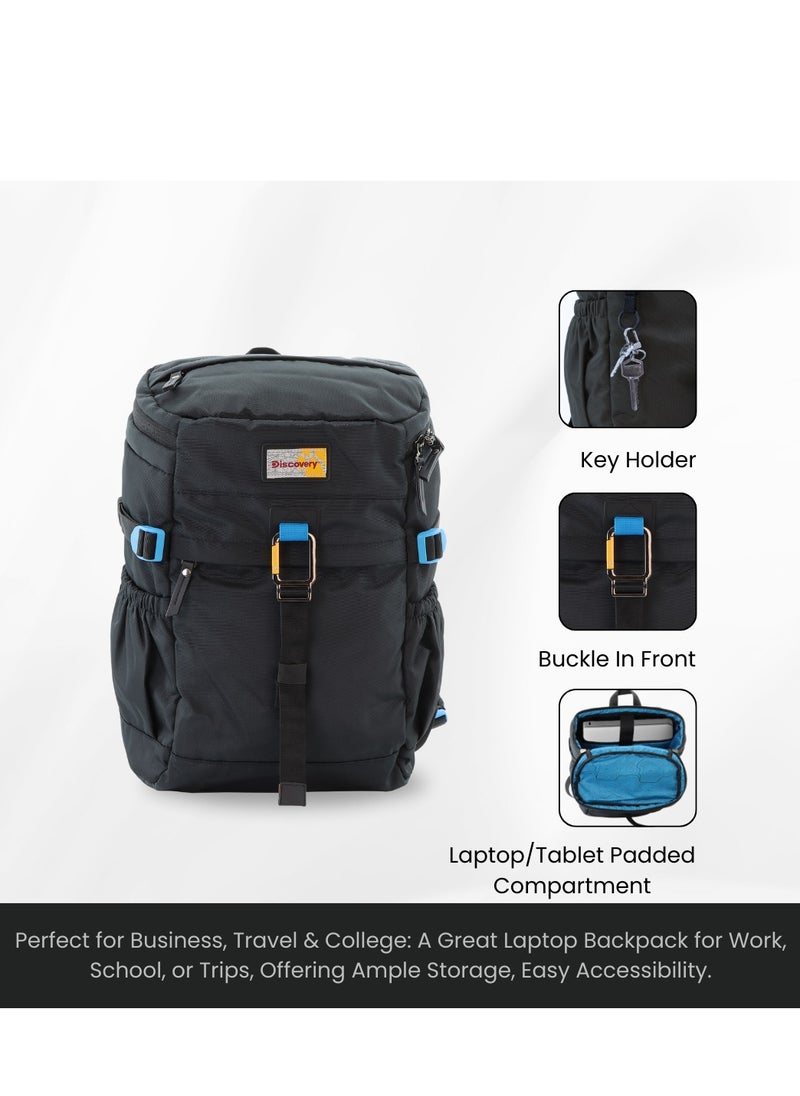 Discovery ICON 25 L Backpack Black Padded Laptop Backpack Durable Water Resistent Backpack Hiking Outdoor Travel Backpack For Men And Women - pzsku/Z2F93ACDDF4A5D14ED385Z/45/1741340676/201a2a52-1ad4-4083-bb72-429c565c8dec