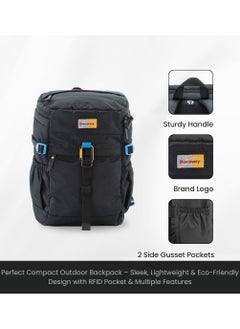 Discovery Discovery ICON 25 L Backpack Black Padded Laptop Backpack Durable Water Resistent Backpack Hiking Outdoor Travel Backpack For Men And Women  - Image 3