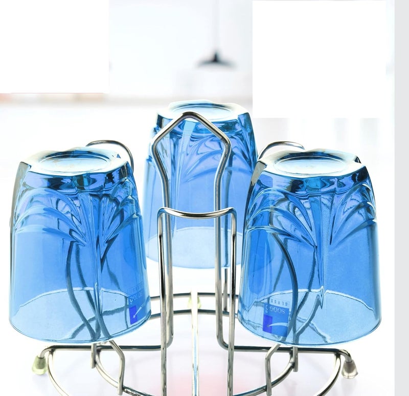 Crystal Stainless Steel Glass Stand Multicolor - Image 1